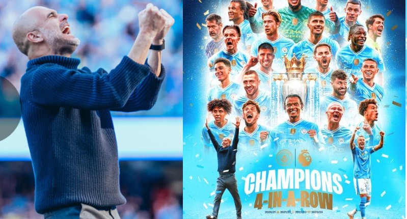 Pep Guardiola's Man City Built a Win it All, Record Breaking Era Photo Via Mancity.com