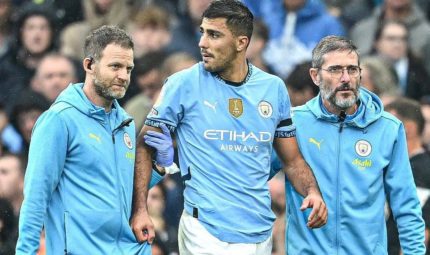 Rodri's Injury :Manchester City's Title Race in Jeopardy as He Faces Season-Ending Injury