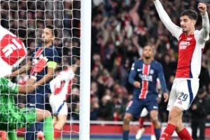 Arsenal's Dominant Display Shakes PSG's Confidence