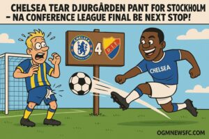 Chelsea Tear Djurgården Pant for 4-1 : Na Conference League Final Be Next Stop!