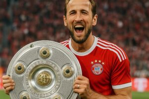 HARRY KANE FINALLY WINS TROPHY AS BAYERN MUNICH CLINCH BUNDESLIGA TITLE