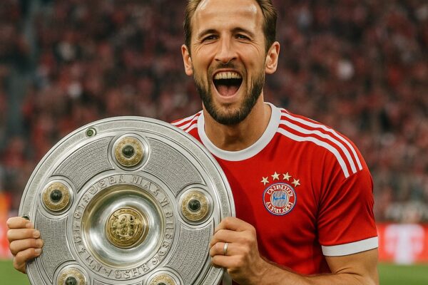 HARRY KANE FINALLY WINS TROPHY AS BAYERN MUNICH CLINCH BUNDESLIGA TITLE