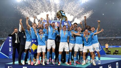 NAPOLI EDGE OUT INTER MILAN TO CLINCH 4TH SERIE A TITLE IN DRAMATIC SEASON FINALE