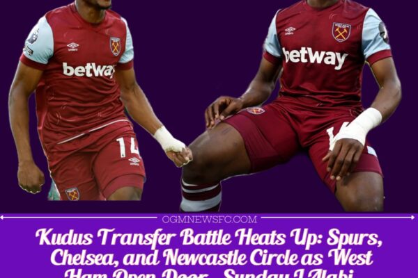 Tottenham and Chelsea Battle for Mohammed Kudus as West Ham Open to Sale