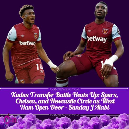 Tottenham and Chelsea Battle for Mohammed Kudus as West Ham Open to Sale