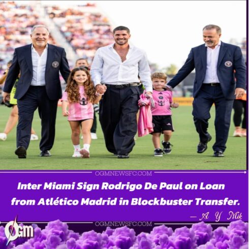 Rodrigo De Paul Joins Inter Miami: World Cup Star Unveiled in Style Ahead of Crucial MLS Run-In