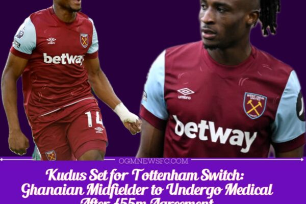 Tottenham Seal £55m Deal for Mohammed Kudus in Ambitious Summer Signing
