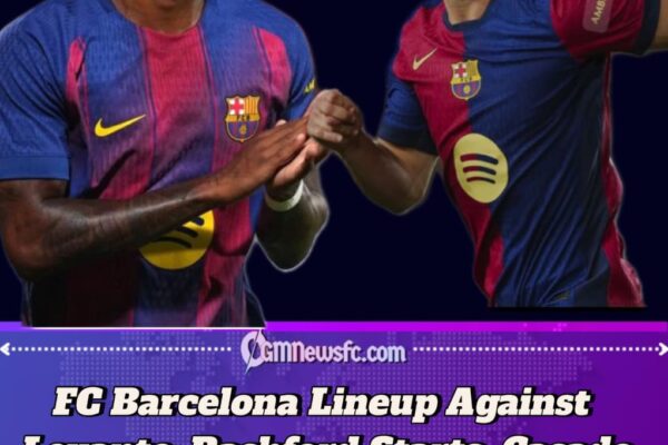 Barcelona Starting Lineup vs Levante: Rashford Makes First Start, Casado Replaces De Jong in La Liga 2025/26