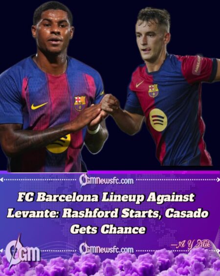 Barcelona Starting Lineup vs Levante: Rashford Makes First Start, Casado Replaces De Jong in La Liga 2025/26