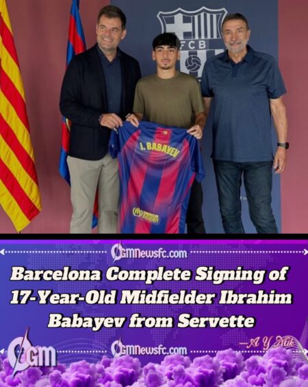 Barcelona Complete Signing of 17-Year-Old Azerbaijani Midfield Talent Ibrahim Babayev from Servette