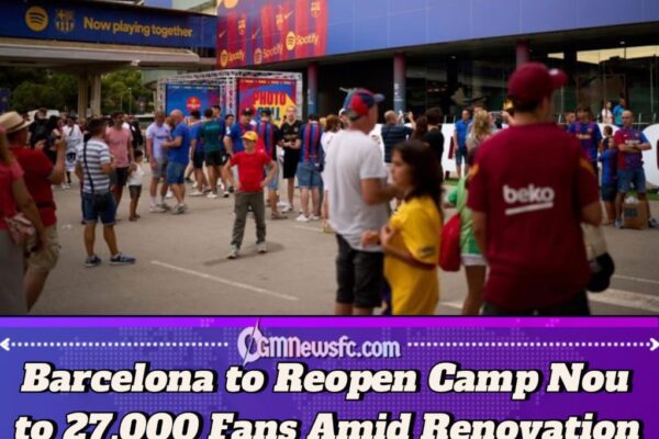 Barcelona Reach Agreement for Partial Camp Nou Reopening with 27,000 Fans Amid Renovation Delays