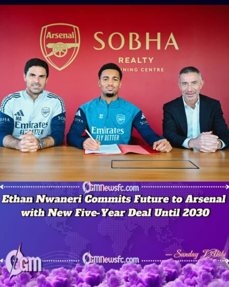 Ethan Nwaneri Signs Five-Year Arsenal Deal to Stay Until 2030