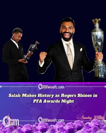 Salah and Rogers Crowned PFA Players of the Year
