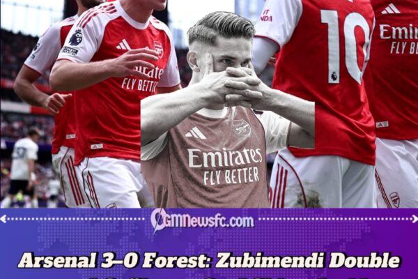 Arsenal 3-0 Nottingham Forest: Zubimendi's Double Strike Leaves Postecoglou Seeing Red