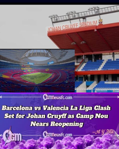 Barcelona vs Valencia to Be Played at Estadi Johan Cruyff