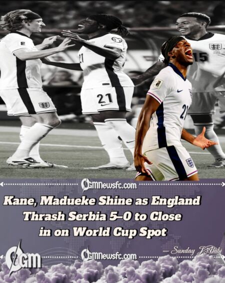 England Demolish Serbia 5-0 in Commanding World Cup Qualifier Victory