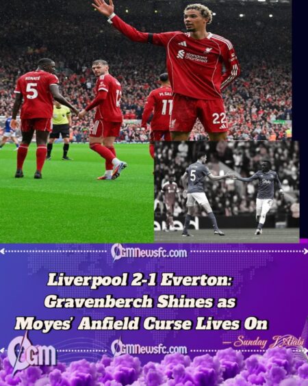 Liverpool 2-1 Everton: Moyes Still Haunted at Anfield as Reds March On