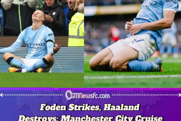 Manchester United’s in Meltdown Foden Strikes, Haaland brace Destroy United in Derby Day Demolition”