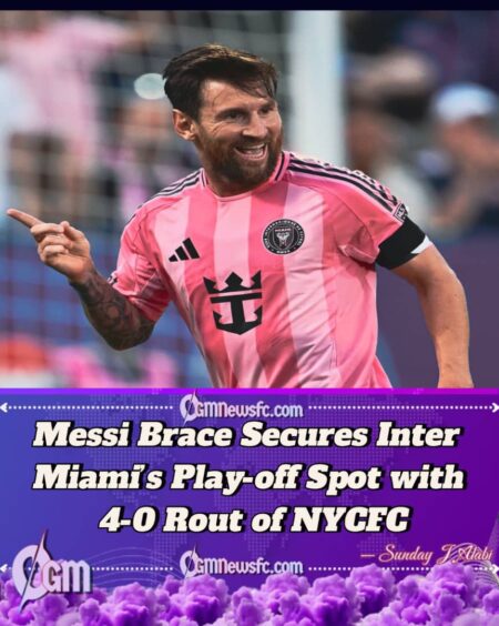 Messi Double Fires Inter Miami into MLS Play-offs