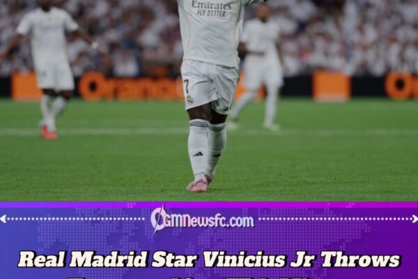 Real Madrid’s Vinicius Jr Shows Frustration After Substitution in 2-0 Win Over Espanyol