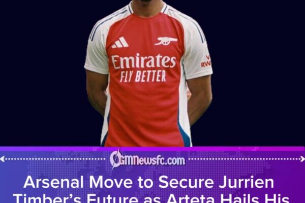 ARSENAL OPEN CONTRACT TALKS WITH JURRIEN TIMBER: ARTETA HAILS DEFENDER’S “PHENOMENAL” IMPACT