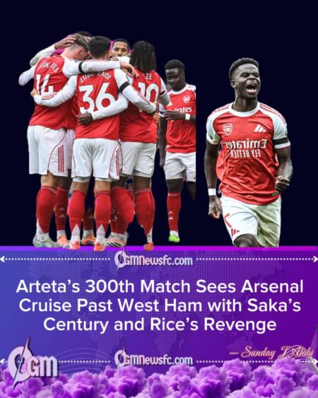 Arsenal Cruise to Victory as Saka Shines in Milestone Match