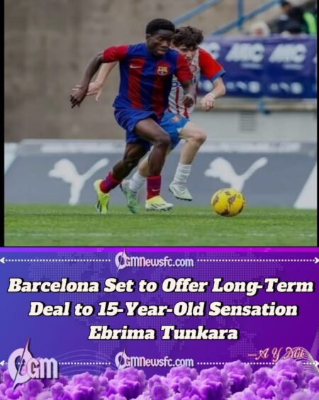 Barcelona in Talks to Secure 15-Year-Old Sensation Ebrima Tunkara — The “Next Lamine Yamal” From La Masia