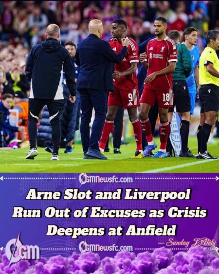ARNE SLOT AND LIVERPOOL ARE RUNNING OUT OF EXCUSESThe Reds’ worrying decline raises deep questions about mentality, tactics, and leadership