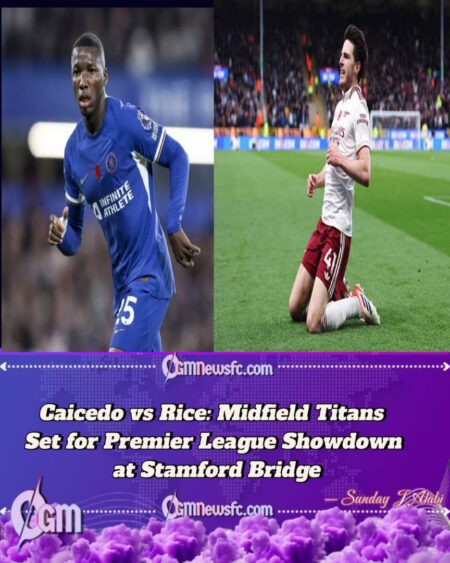 Battle for the Crown: Caicedo and Rice Prepare to Decide Premier League Midfield Supremacy