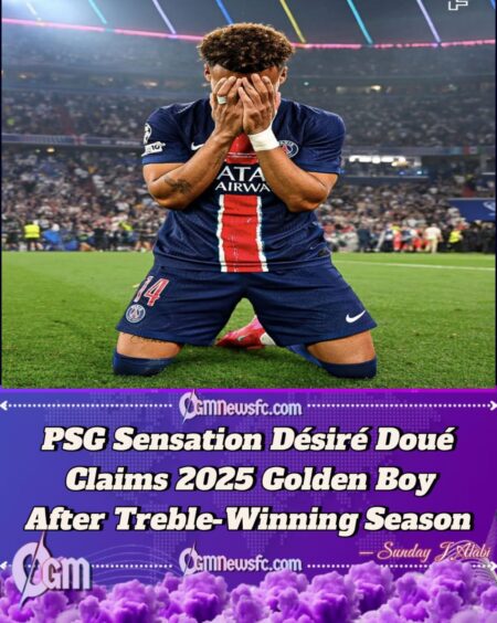 PSG Star Désiré Doué Wins 2024-2025 Golden Boy Award