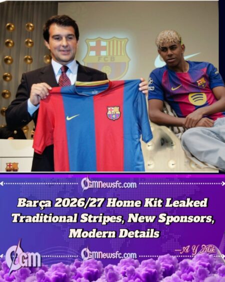Leaked Barcelona 2026/27 Home Kit Reveals Classic Stripe Comeback with Modern Touches