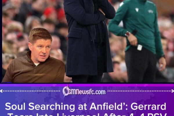 Steven Gerrard Blasts ‘Criminal’ Liverpool Display in PSV Rout as Anfield Faces Worst Run in 72 Years