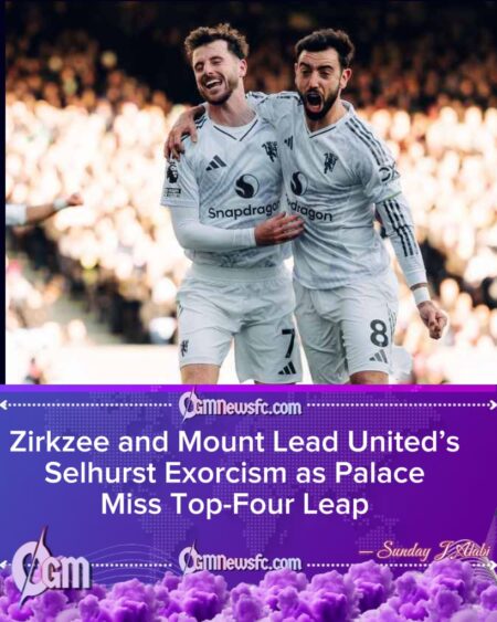 MANCHESTER UNITED BREAK SELHURST PARK CURSE WITH SECOND-HALF FIGHTBACK