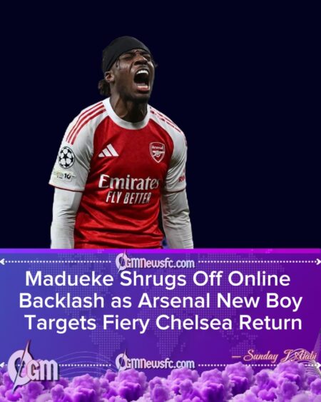 Madueke Shrugs Off Online Backlash As Arsenal New Boy Targets Fiery Chelsea Return