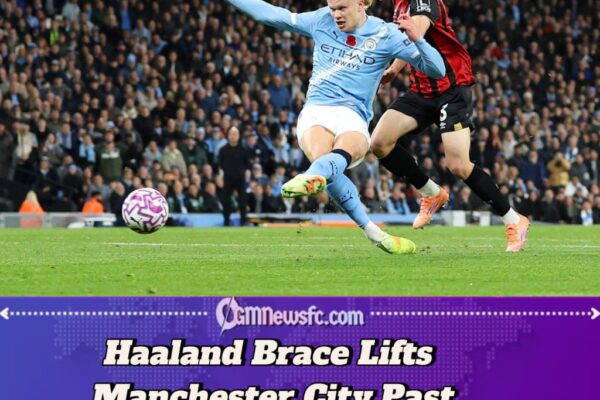 Haaland at the Double as Manchester City Beat Bournemouth 3–1 to Climb to Second