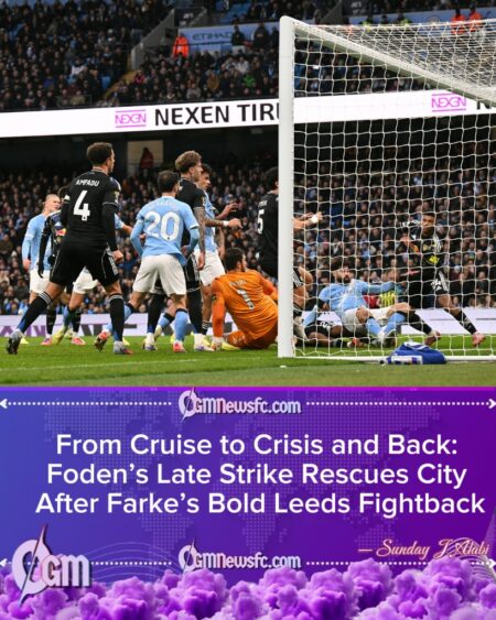 Manchester City 3–2 Leeds United: Foden’s Late Magic Rescues Stuttering Champions