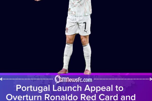 Portugal Move to Protect Ronaldo from World Cup Ban After Dublin Red Card