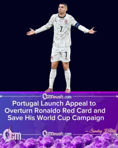 Portugal Move to Protect Ronaldo from World Cup Ban After Dublin Red Card
