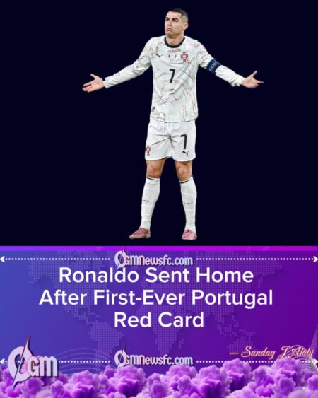 Ronaldo Sent Home After First-Ever Portugal Red Card
