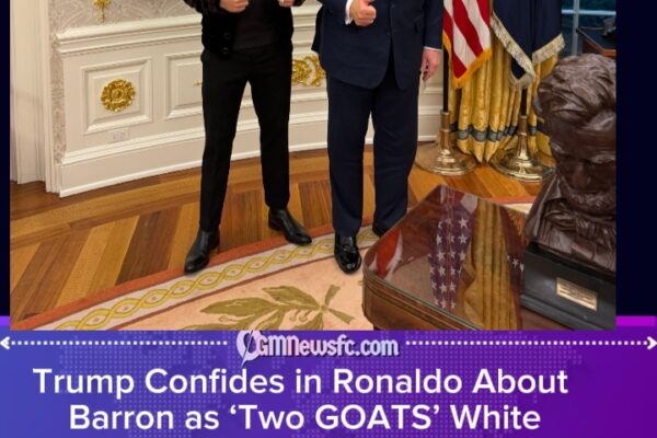Trump Confides in Ronaldo About Barron as Football Banter Leaves Soccer Icon in Hysterics