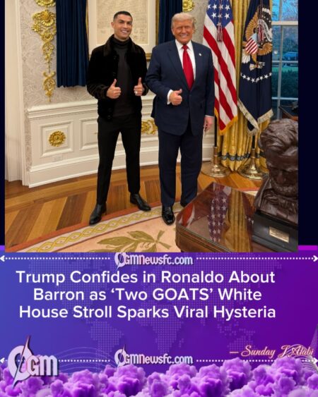 Trump Confides in Ronaldo About Barron as Football Banter Leaves Soccer Icon in Hysterics