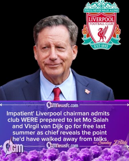 Liverpool Were Ready To Lose Salah And Van Dijk For Free, Admits Chairman Werner