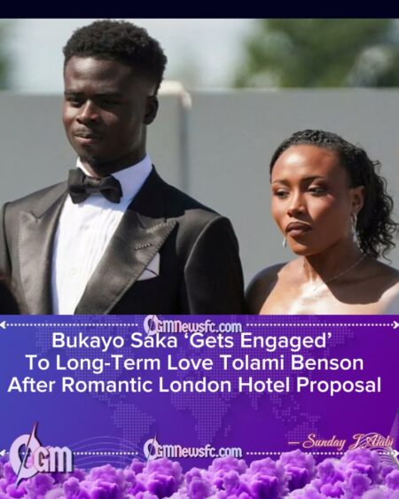 Bukayo Saka Reportedly Engaged To Long-Term Girlfriend Tolami Benson After Romantic London Proposal