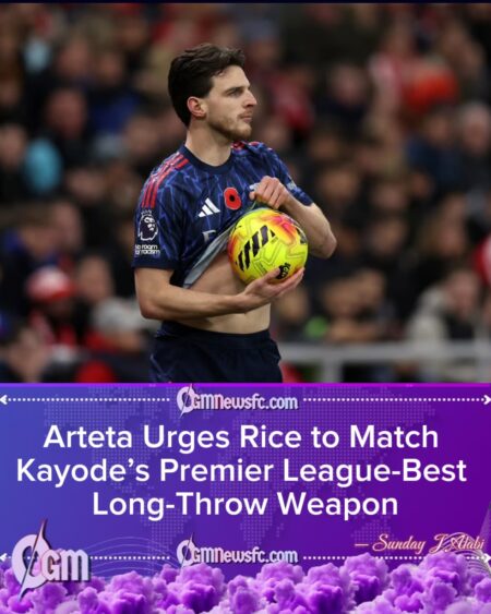 Mikel Arteta Challenges Declan Rice to Match Kayode’s Throw-In ‘Chaos’