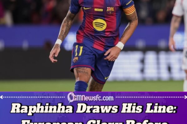 Raphinha Sets His Own Deadline: Barcelona Captain Wants Champions League Glory Before Considering Exit