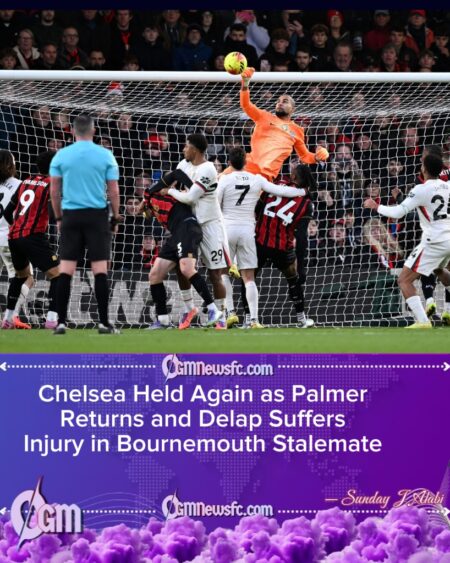 Bournemouth 0–0 Chelsea: Palmer’s Return, Delap’s Injury and a Third Game Without a Win