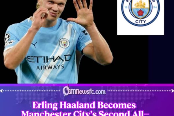 Erling Haaland Rewrites Manchester City History With Record-Breaking Scoring Feat