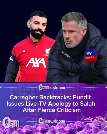 JAMIE CARRAGHER MAKES SHOCK U-TURN WITH LIVE ON-AIR APOLOGY TO MOHAMED SALAH