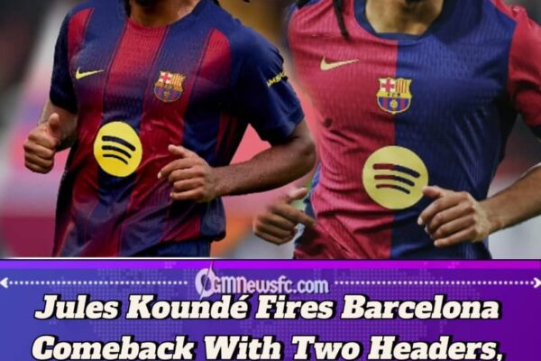 Jules Koundé Sparks Barcelona Comeback, Lands Champions League Team of the Week After Frankfurt Heroics