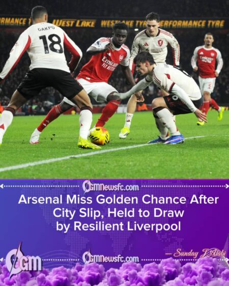 Arsenal Fail to Capitalise on Manchester City Slip as Liverpool Hold League Leaders to Stalemate
